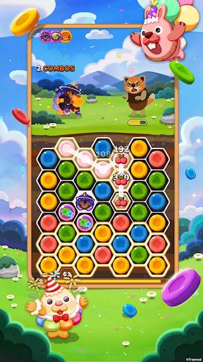 LINE Pokopang - puzzle game! screenshot 1