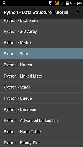 Python - Data Structure Tutorial скриншот 1