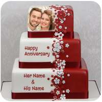 Name Photo On Anniversary Cake Photo Frame on 9Apps