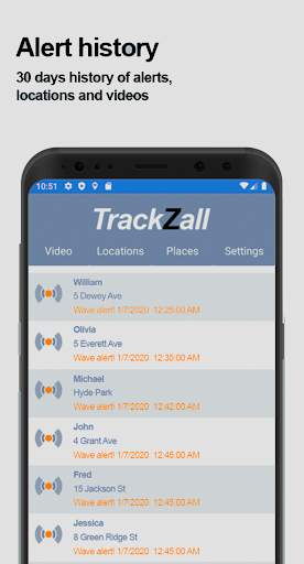 TrackZall - Family Locator & Safety: alert, video screenshot 7
