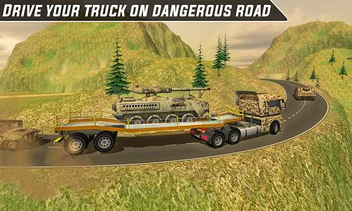 Army Truck Tank Transport-Impossible Mission Drive screenshot 4