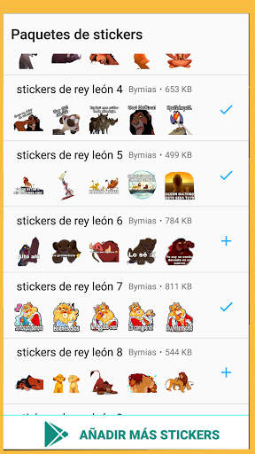 Lion King Stickers for WhatsApp - WAStickerApps screenshot 2