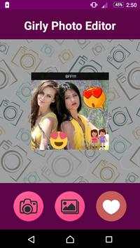 Girly Emoji Photo Editor screenshot 1