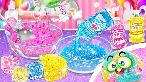 Unicorn Glitter Slime & Glow-in-the-Dark Slime screenshot 3