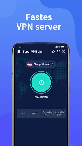 SuperGreen VPN Lite Free VPN Client screenshot 1