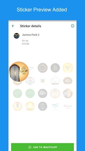 Jummah Mubarak Stickers For WhatsApp-WAStickersApp screenshot 2