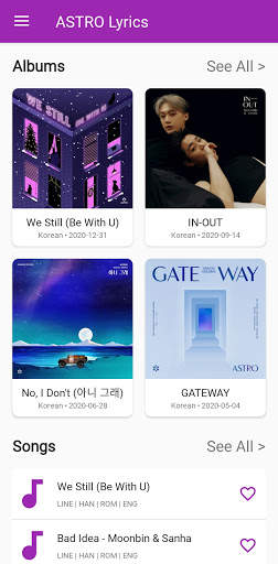 ASTRO Lyrics Offline screenshot 1