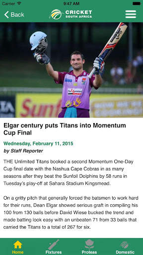 Cricket South Africa screenshot 2