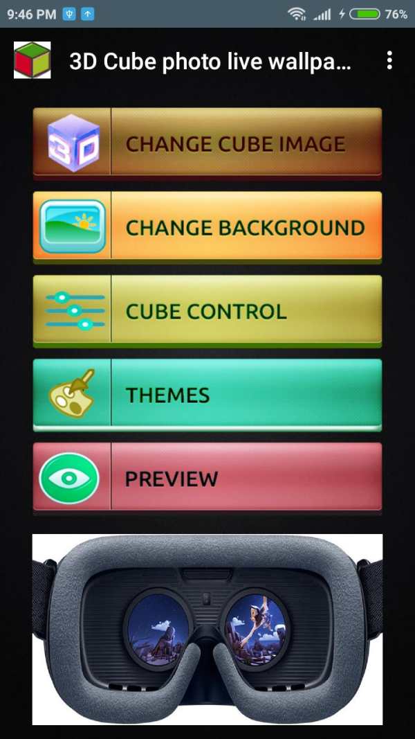 3D Cube Photo Live Wallpaper, 3d Cube Background screenshot 2