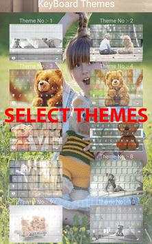 Teddy Bear Keyboard CuteThemes 4 تصوير الشاشة