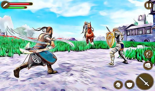 Real Sword Fighting 2021 - Archery Battle Games screenshot 1