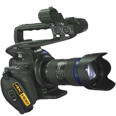 8k zoom camera pro icon