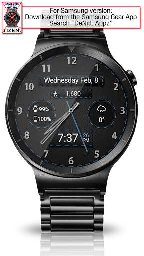 Black Leather HD Watch Face screenshot 7