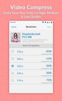 Fast Video Compressor and Size Reducer screenshot 3