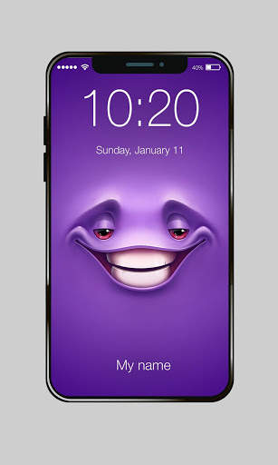 Emoji Face Funny Wallpaper PIN Lock screenshot 3