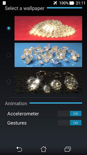 Golden Diamonds Live Wallpaper Free screenshot 4