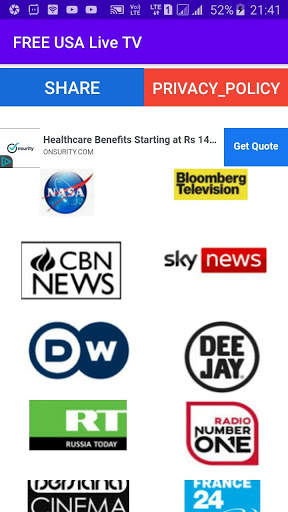 FREE USA Live TV screenshot 1