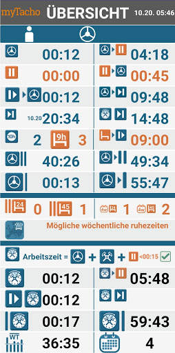 Mini Manager Fahrtenschreiber u Trucker Assistent screenshot 3