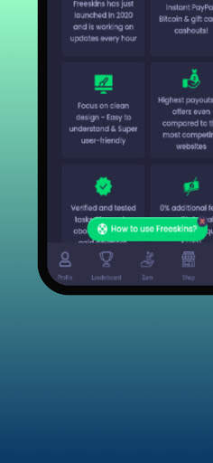 FreeSkins : Earn Money From Games & Surveys स्क्रीनशॉट 3