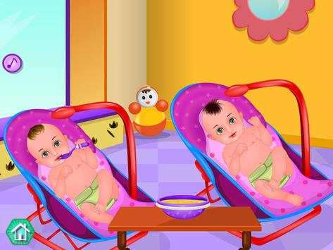 Twins Caring - Baby Games screenshot 2