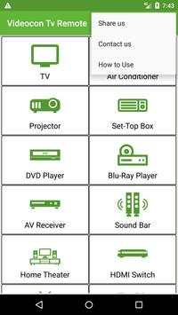 Videocon TV Remote 2 تصوير الشاشة