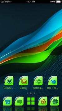 Colorful Wave Pattern Theme HD screenshot 3
