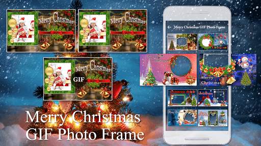 Merry Christmas GIF Photo Frame : Christmas Editor screenshot 1