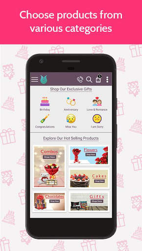 Flowers Cakes Online: Gifts Delivery 1 تصوير الشاشة