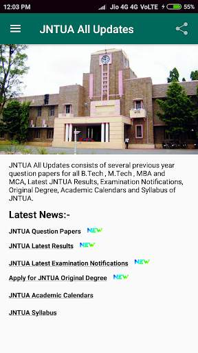 JNTUA All Updates screenshot 2