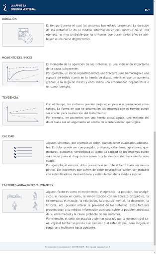 LA APP DE LA COLUMNA VERTEBRAL screenshot 7