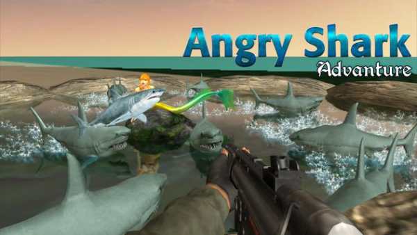 Angry Shark Hunting Rescue Mermaid Sea Adventure screenshot 1