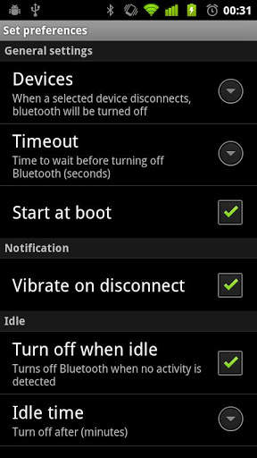 Bluetooth Auto Off 2 تصوير الشاشة