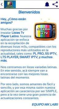 Listas Tv Player Latino screenshot 1