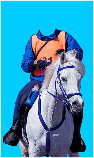 Horse With Man Photo Suit HD screenshot 4