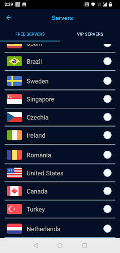 SFI VPN screenshot 2