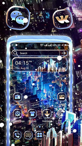 City Night Launcher Theme screenshot 1