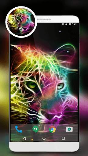 Glow Animal 3D Live Wallpaper screenshot 1