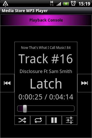 Media Store MP3 Player screenshot 1