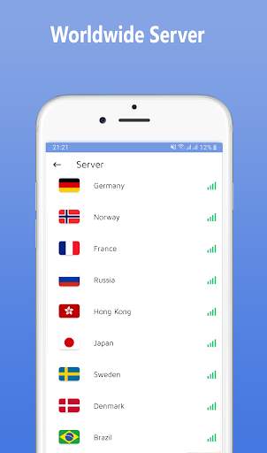 VPN Blue - Gratis, Proksi Cepat dan Tidak Terbatas screenshot 3