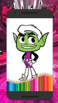 Teen Coloring Titans Go screenshot 3