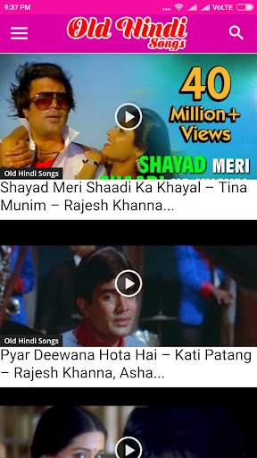 Old Hindi Video Songs - Bollywood screenshot 6