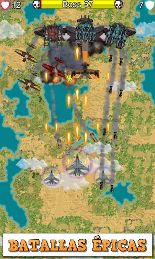 Juego de aviones de guerra screenshot 3