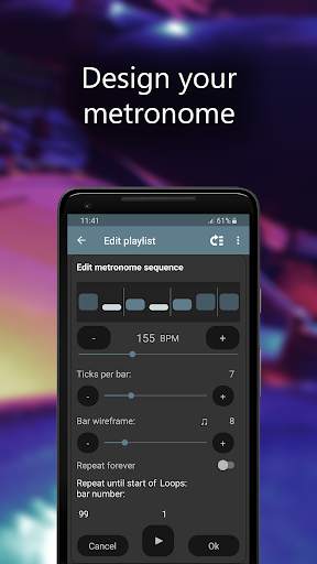 Camtronome - metrônomo, câmera screenshot 4
