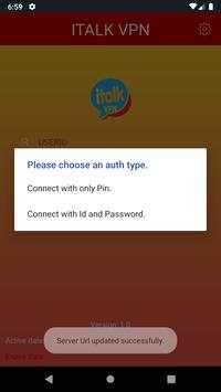Italk VPN screenshot 1