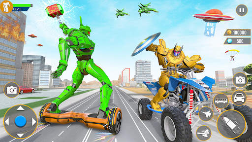 Army Bus Robot Car Game 3d screenshot 6