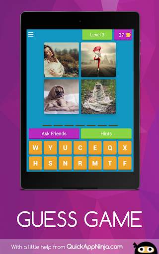 GUESS GAME  - 4 PICS 1 WORD QUIZ screenshot 18