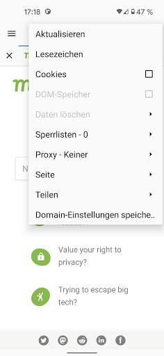 Privacy Browser screenshot 3