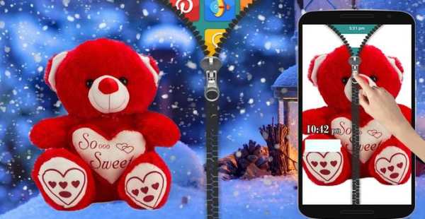 Teddy Bear Zipper Lock screenshot 1