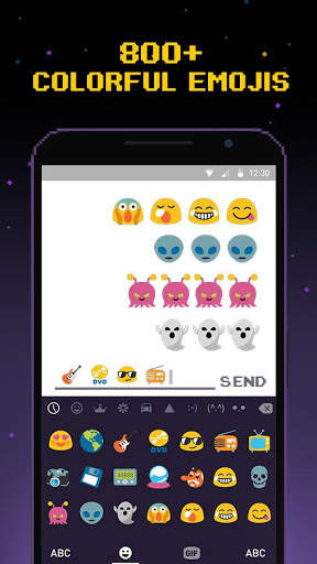 Pixel Emoji Keyboard Theme स्क्रीनशॉट 2