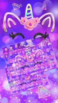 Lovely Unicorn Kitten Keyboard screenshot 1